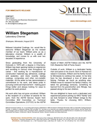 Press Release William Stegeman Thumbnail